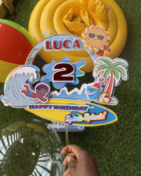 Splish Splash Cake Topper