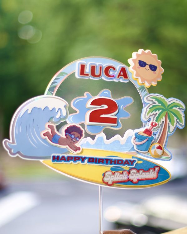 Splish Splash Cake Topper view 3
