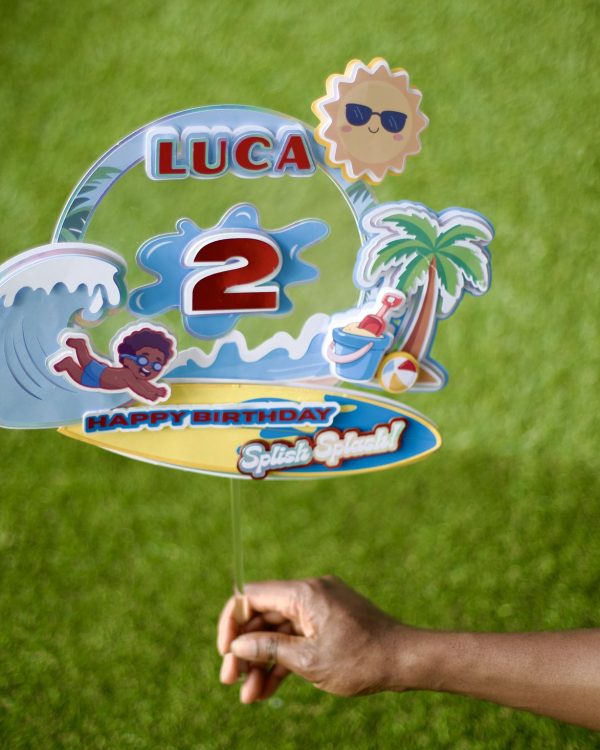 Splish Splash Cake Topper view 4