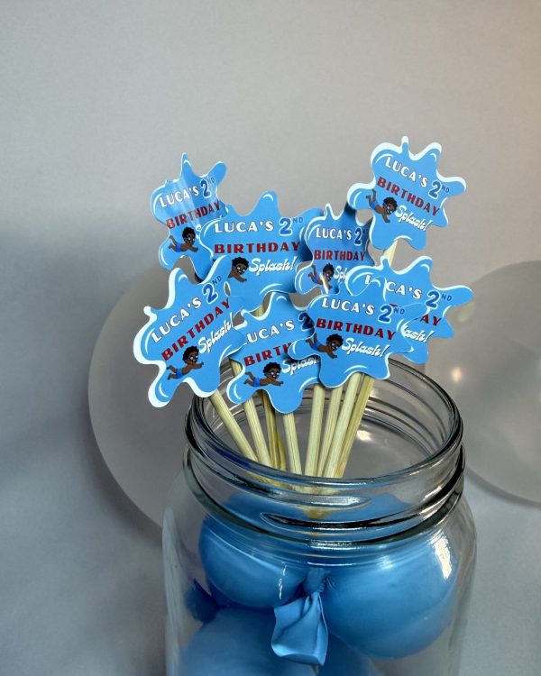 Splish Splash Cupcake Topper Set