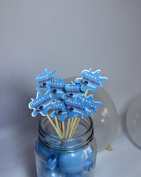 Splish Splash Cupcake Topper Set view 2