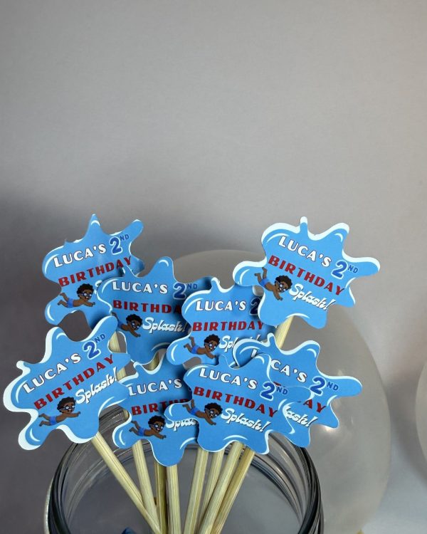 Splish Splash Cupcake Topper Set view 3