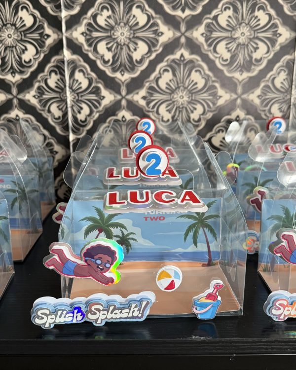 Splish Splash Into Two Favor Box view 2